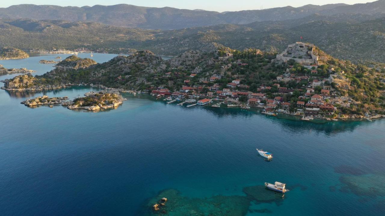Istlada Tas Ev Apart - Kekova View Kapaklı Exterior foto
